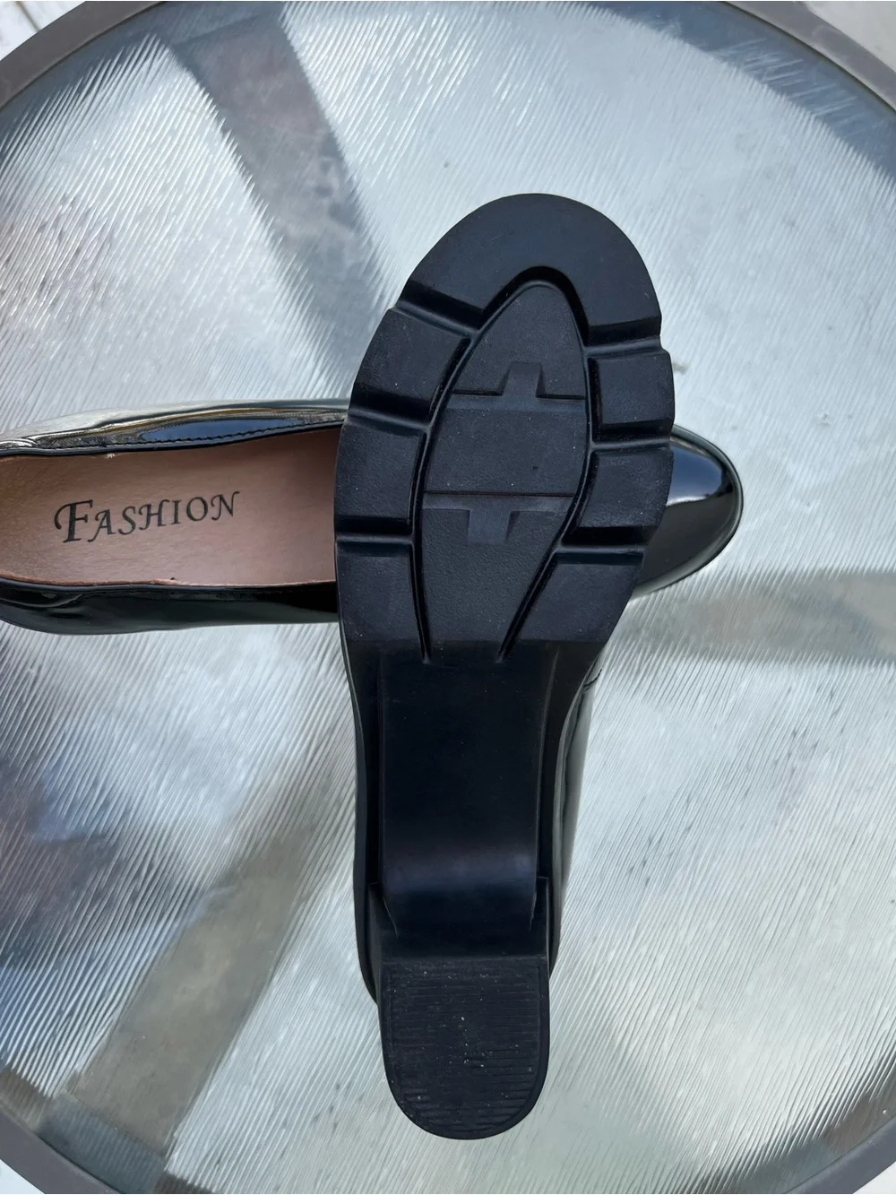 Black Patent Leather Women's Platform